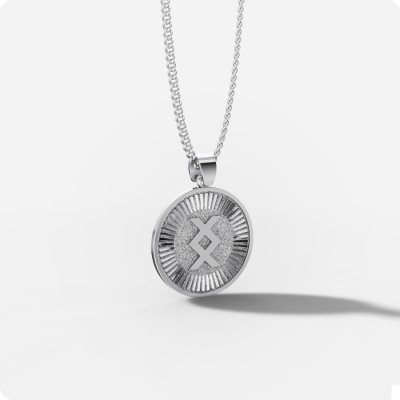 Руна Ингуз (Инг) из серебра